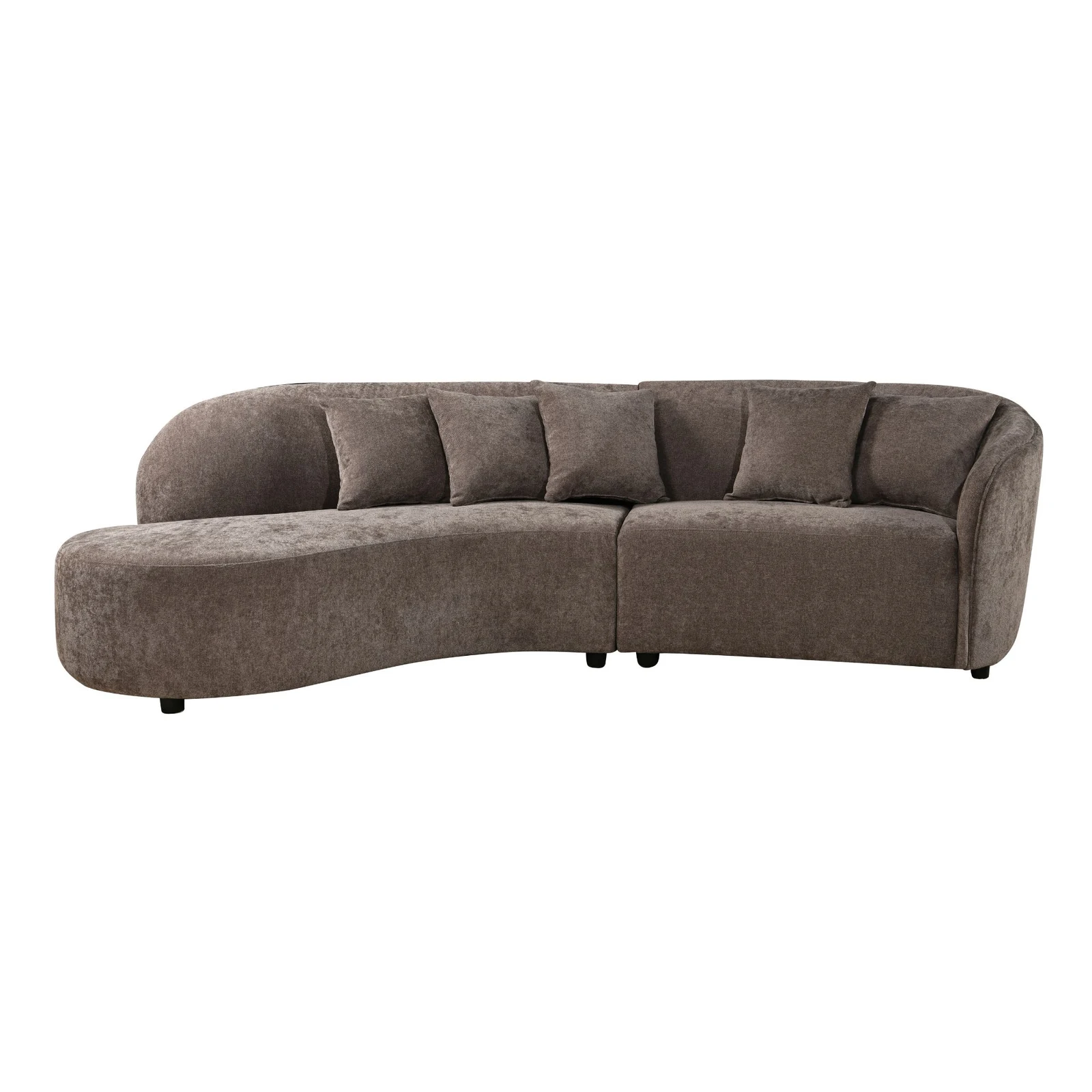 MySofa Novi Ecksofa Grau Lounge L + 3-Sitzer