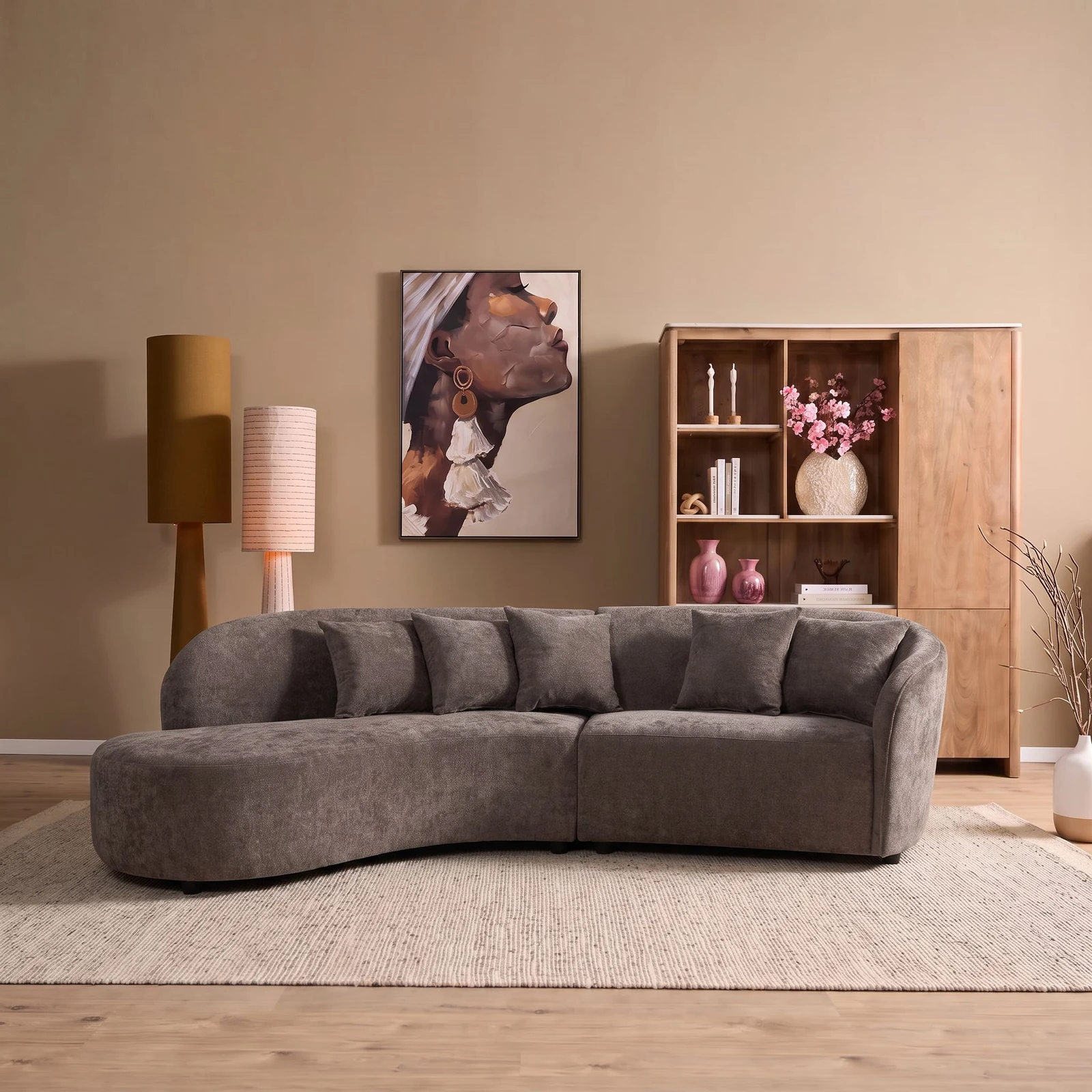 MySofa Novi Corner Sofa Grey Lounge L + 3 seater - MySofa