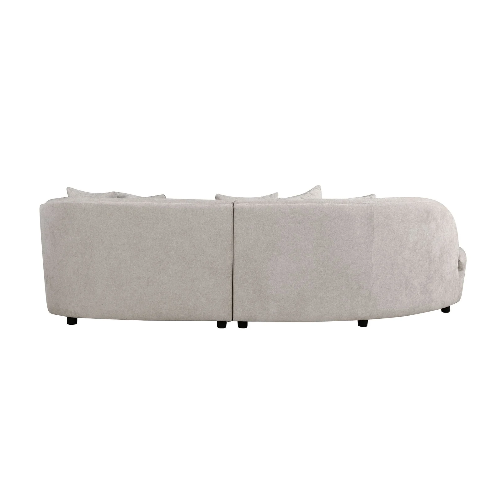 MySofa Novi Ecksofa Hellgrau Lounge L + 3-Sitzer