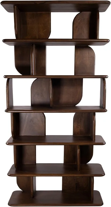 Bücherregal Oregano 90, Mango Brown Walnut - MySons