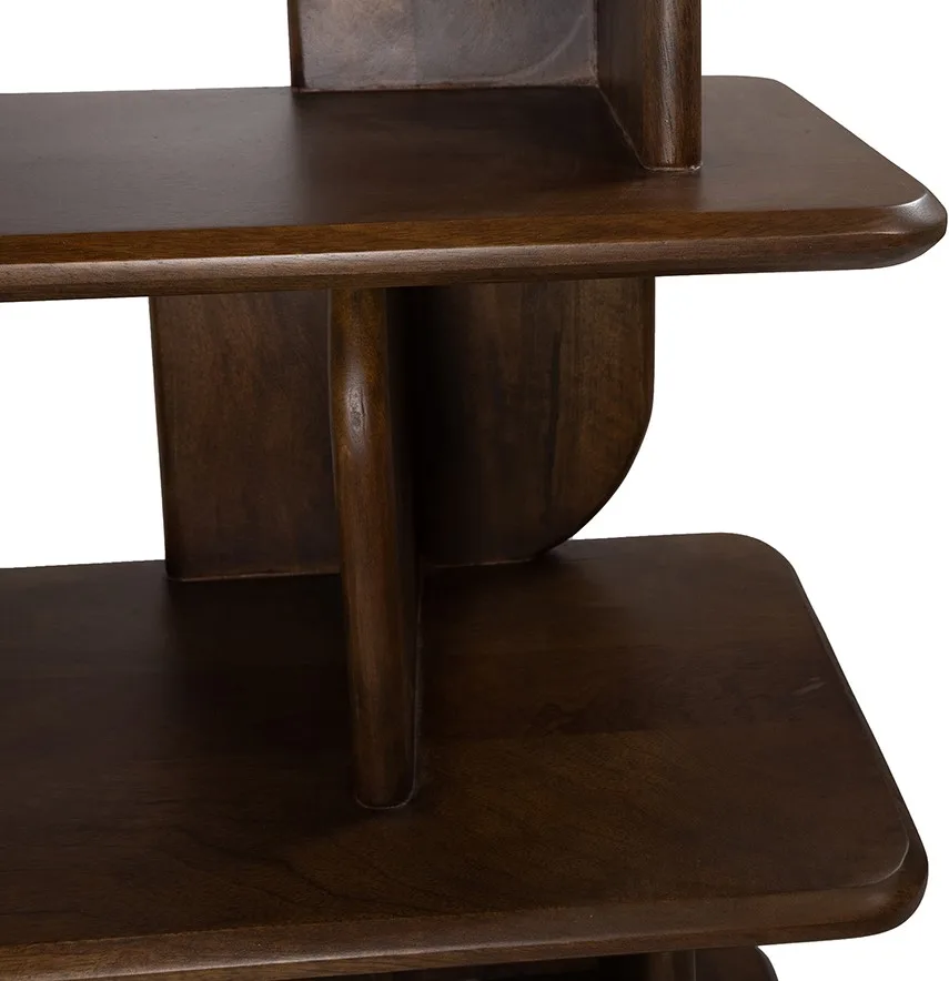 Bücherregal Oregano 90, Mango Brown Walnut - MySons