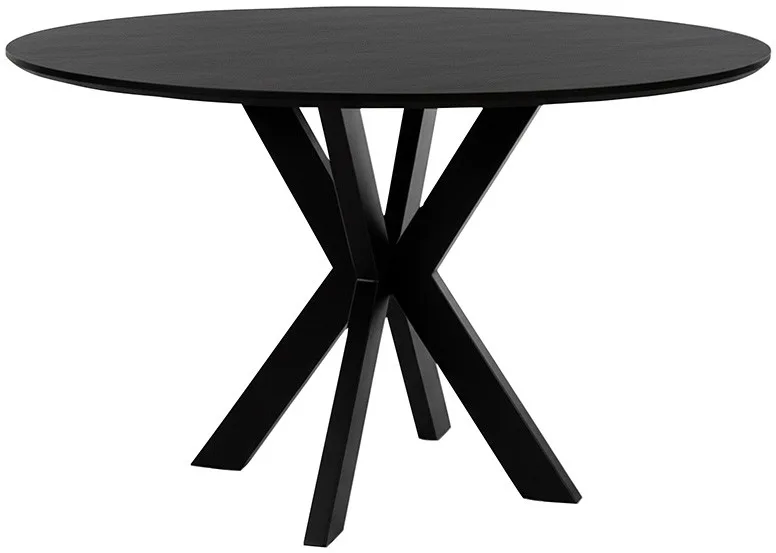 Eetkamertafel Tokio Ø150 cm, acacia zwart - MySons