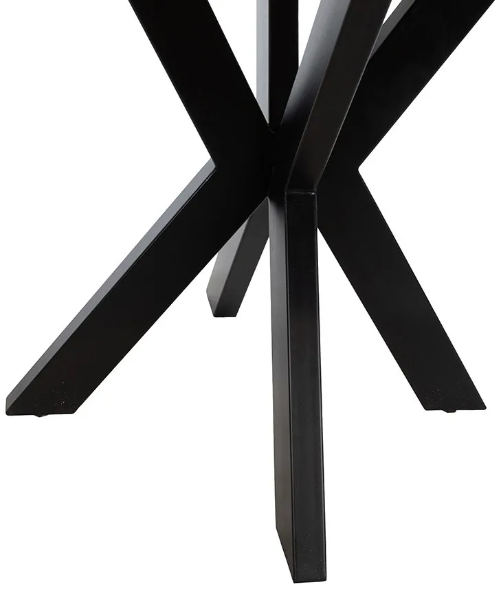 Eetkamertafel Tokio Ø150 cm, acacia zwart - MySons