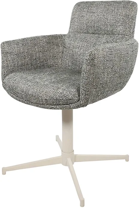 Esszimmerstuhl William - drehbar 360 off-white - MySons