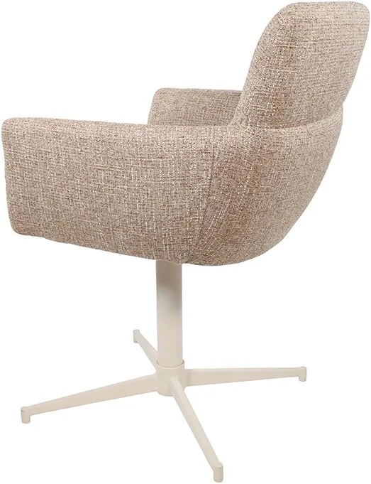 Esszimmerstuhl William - drehbar 360 off-white - MySons