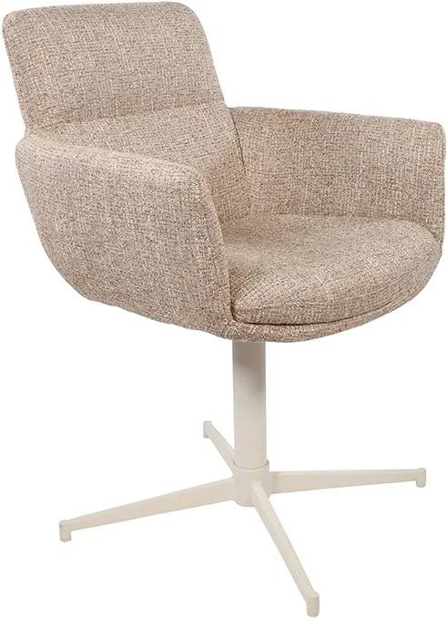 Esszimmerstuhl William - drehbar 360 off-white - MySons