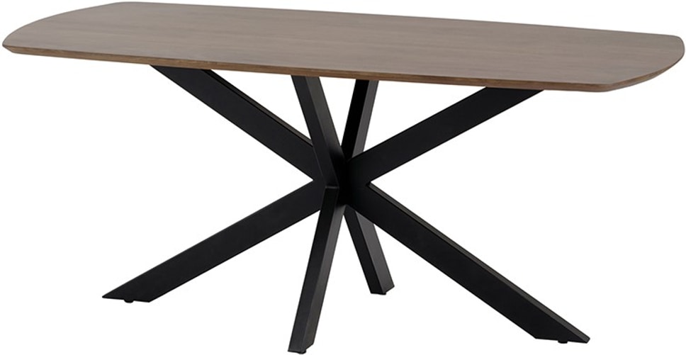 Eetkamertafel Akagi deens ovaal 230 cm, mango walnootbruin - MySons