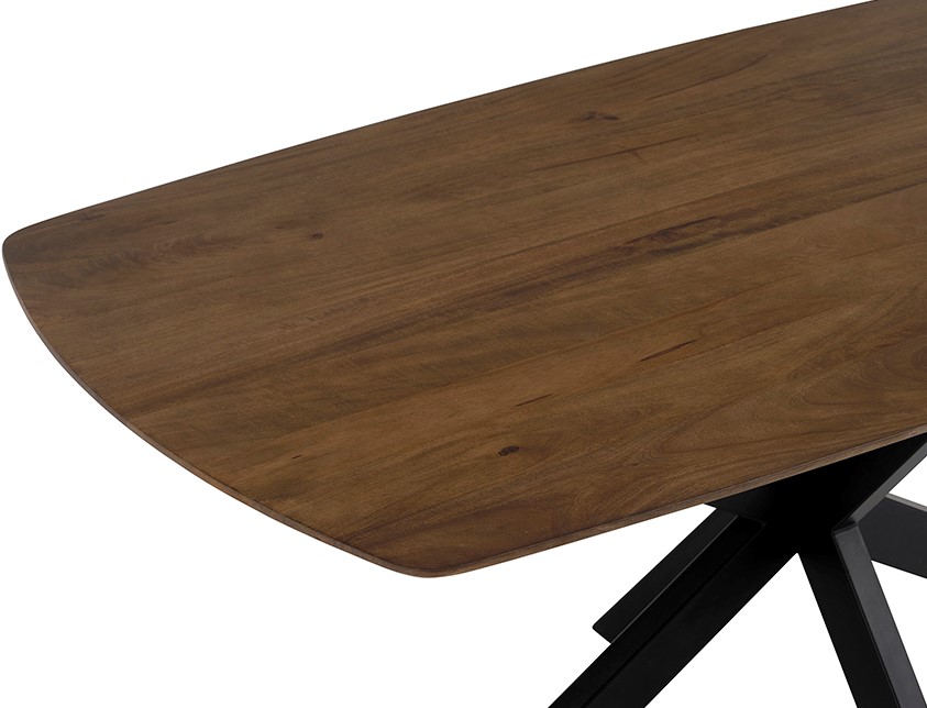 Eetkamertafel Akagi deens ovaal 180 cm, mango walnootbruin - MySons
