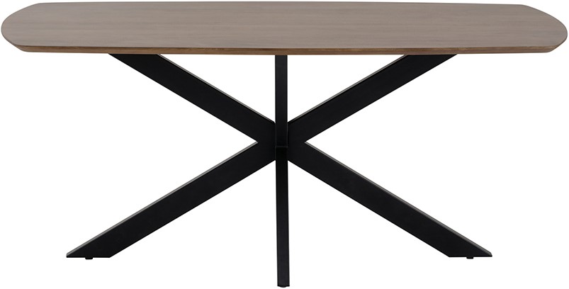 Eetkamertafel Akagi deens ovaal 180 cm, mango walnootbruin - MySons