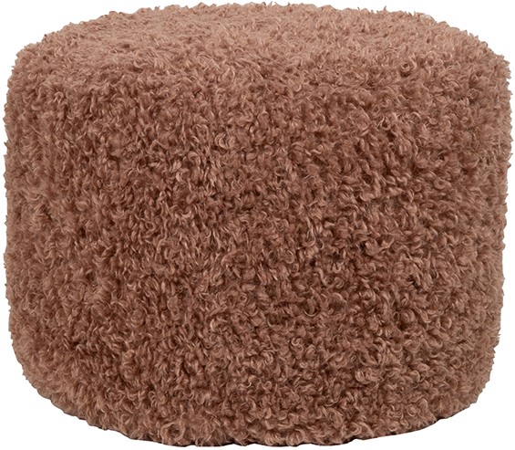 Der Baggy Pouf - Ø50 - Doodle - Magnolia 161 auf weißem Hintergrund, von oben fotografiert - MySons