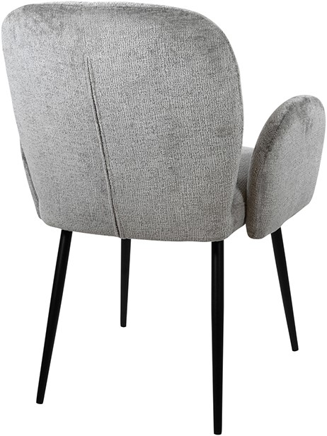 Bobby Esszimmerstuhl ohne Armlehnen Perfect Harmony Light grey 85, schräg von hinten auf weißem Hintergrund fotografiert - MySons