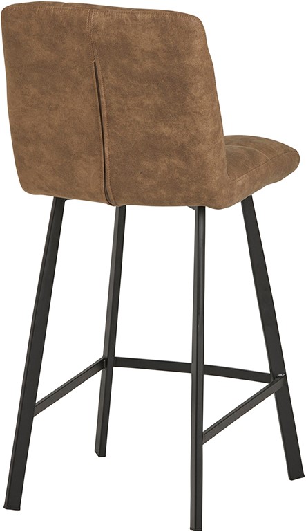 Bolero Barstuhl in Cowboy Stone 809, schräg von hinten auf weißem Hintergrund fotografiert - MySons