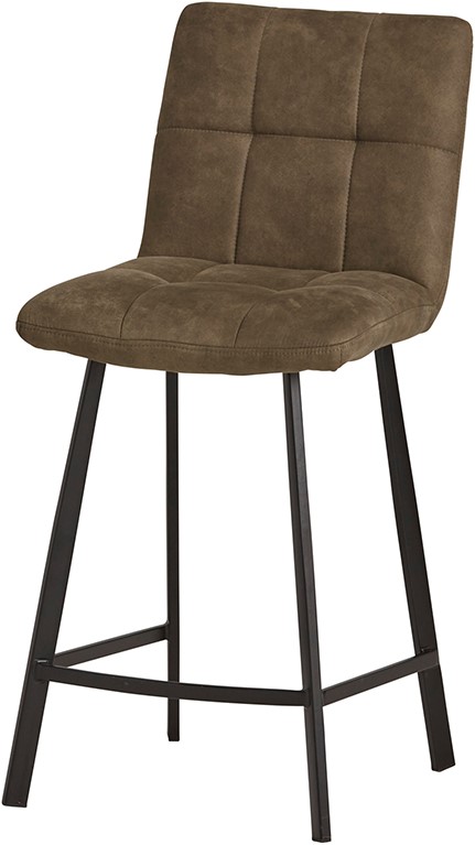 Bolero Barstuhl Cowboy Olive 411 auf weißem Hintergrund, aus einem niedrigen Blickwinkel fotografiert - MySons