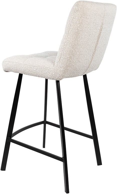 Bolero Barstuhl Monet Pearl 0855, schräg von hinten auf weißem Hintergrund fotografiert - MySons