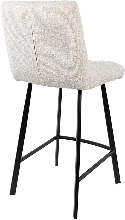 Bolero Barstuhl Monet Pearl 0855, schräg von hinten auf weißem Hintergrund fotografiert - MySons