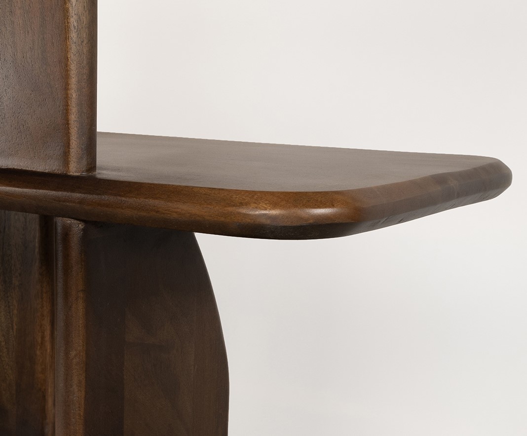 Bookcase Oregano 140 Mango Brown Walnut - MySons