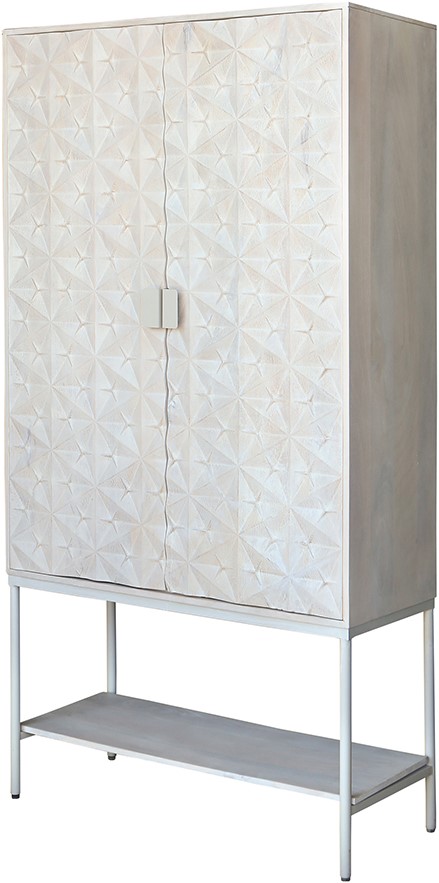 Trinity Cabinet 2-door with lower shelf, Mango Ashblond - MySons