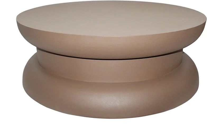Runder Couchtisch Parma Ø85 cm, braun - MySons