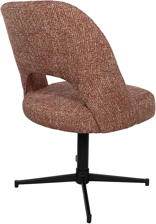 Drehbarer Esszimmerstuhl Maxima, Field Wine Red 232 - MySons