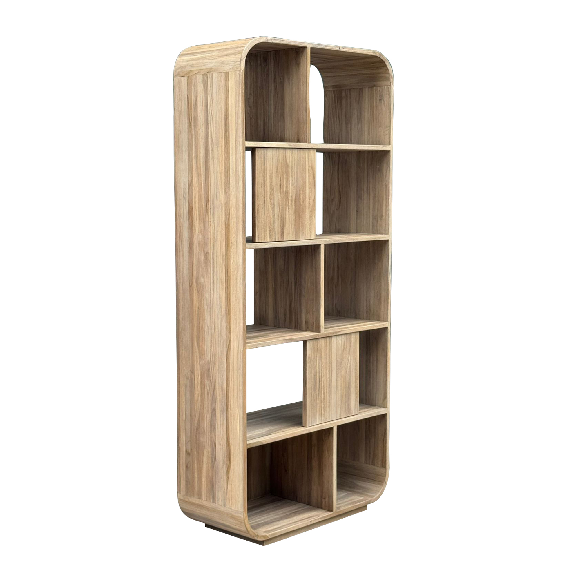 Rialto Bücherregal 80 cm aus recyceltem Teakholz (Hergebruikt Teakholz, Eikenkleur) - My Sons