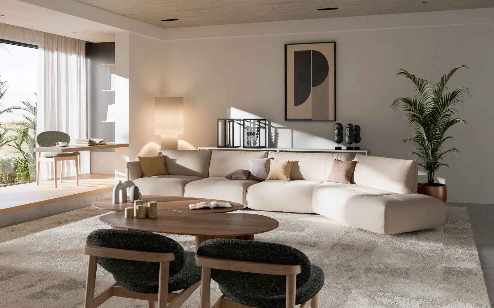 Bib corner sofa - Passe Partout