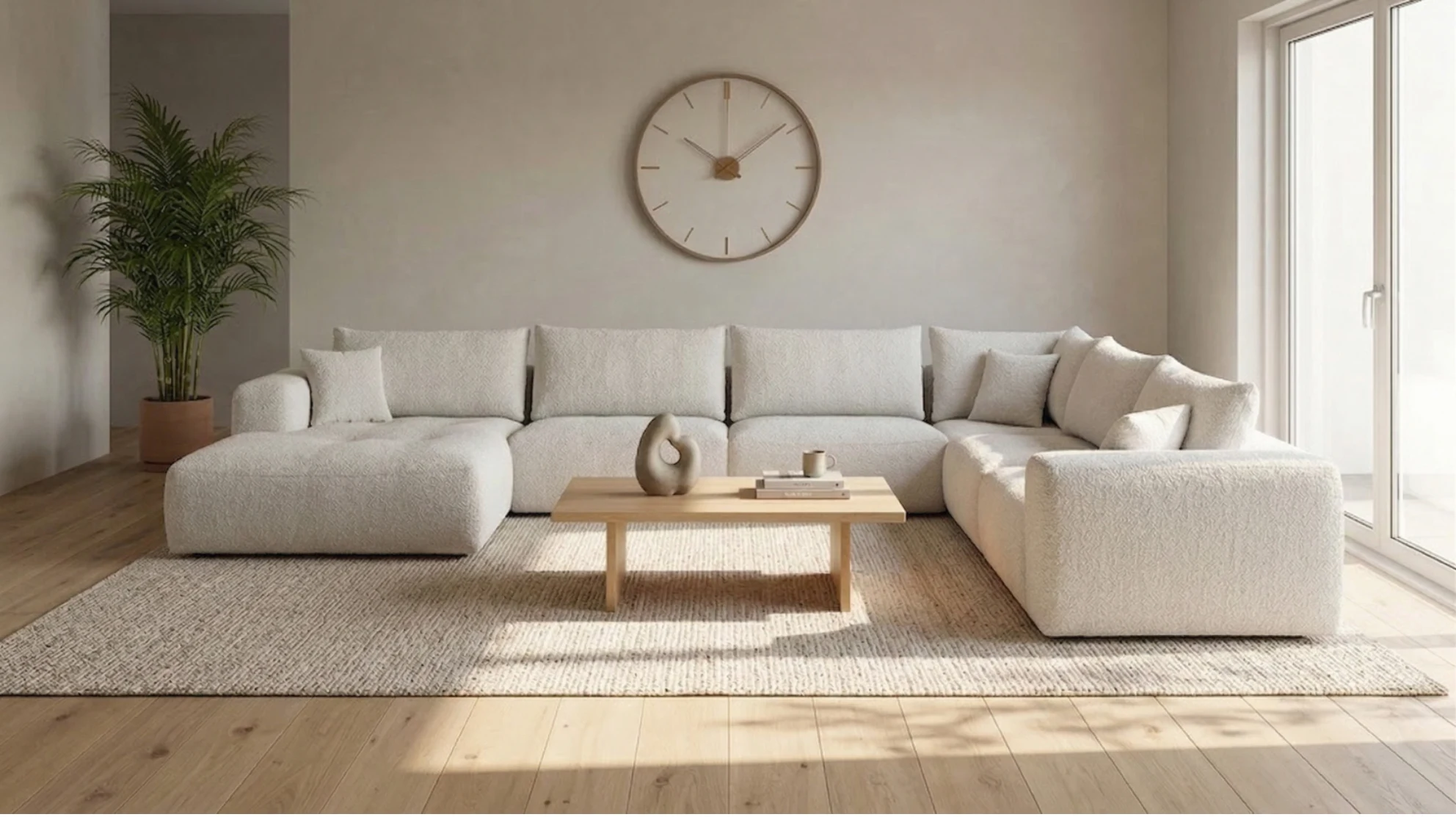 Ecksofa Luno (Stoff, Taupe) - Primavera