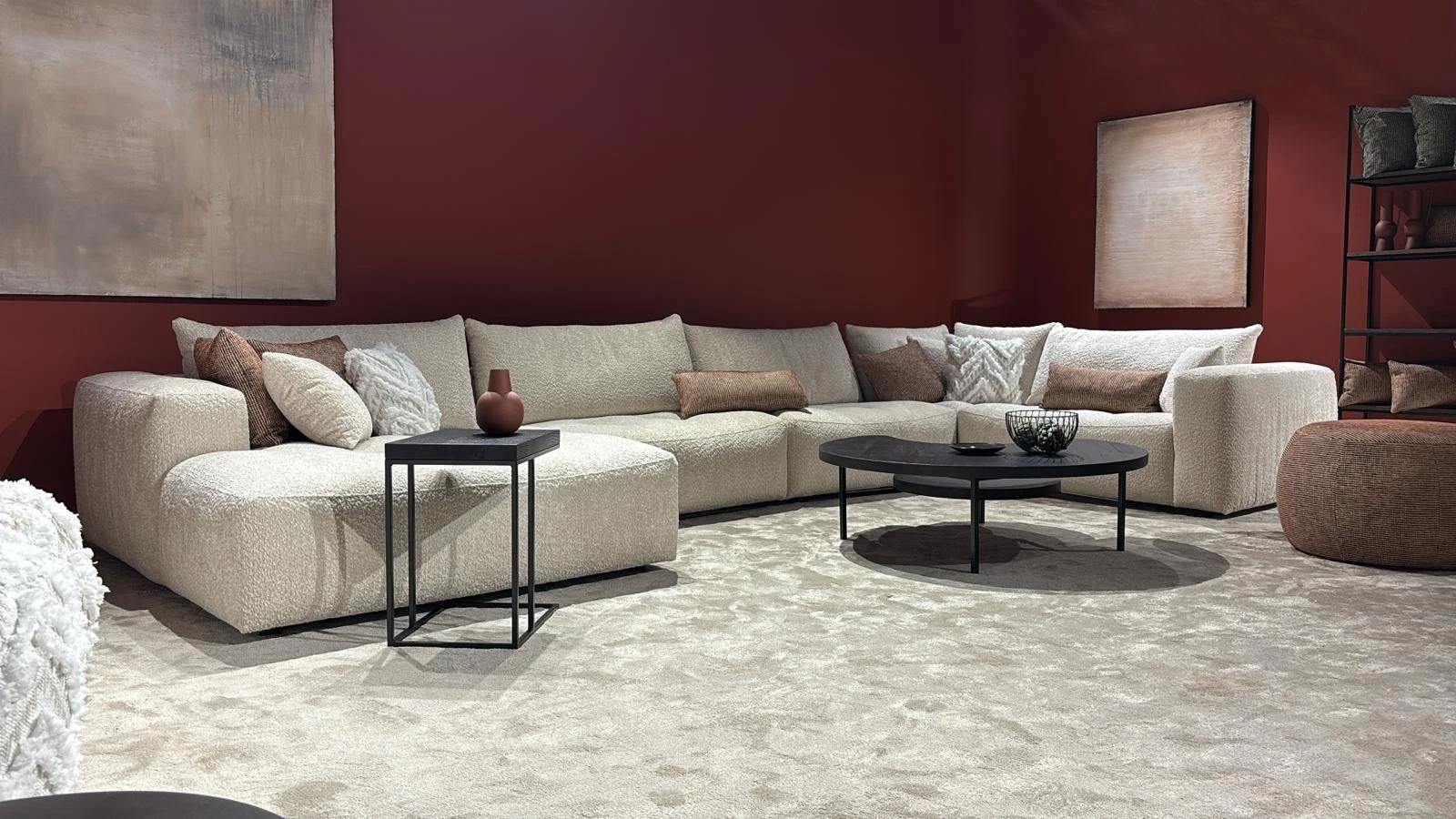 Ecksofa Luno (Stoff, Taupe) - Primavera