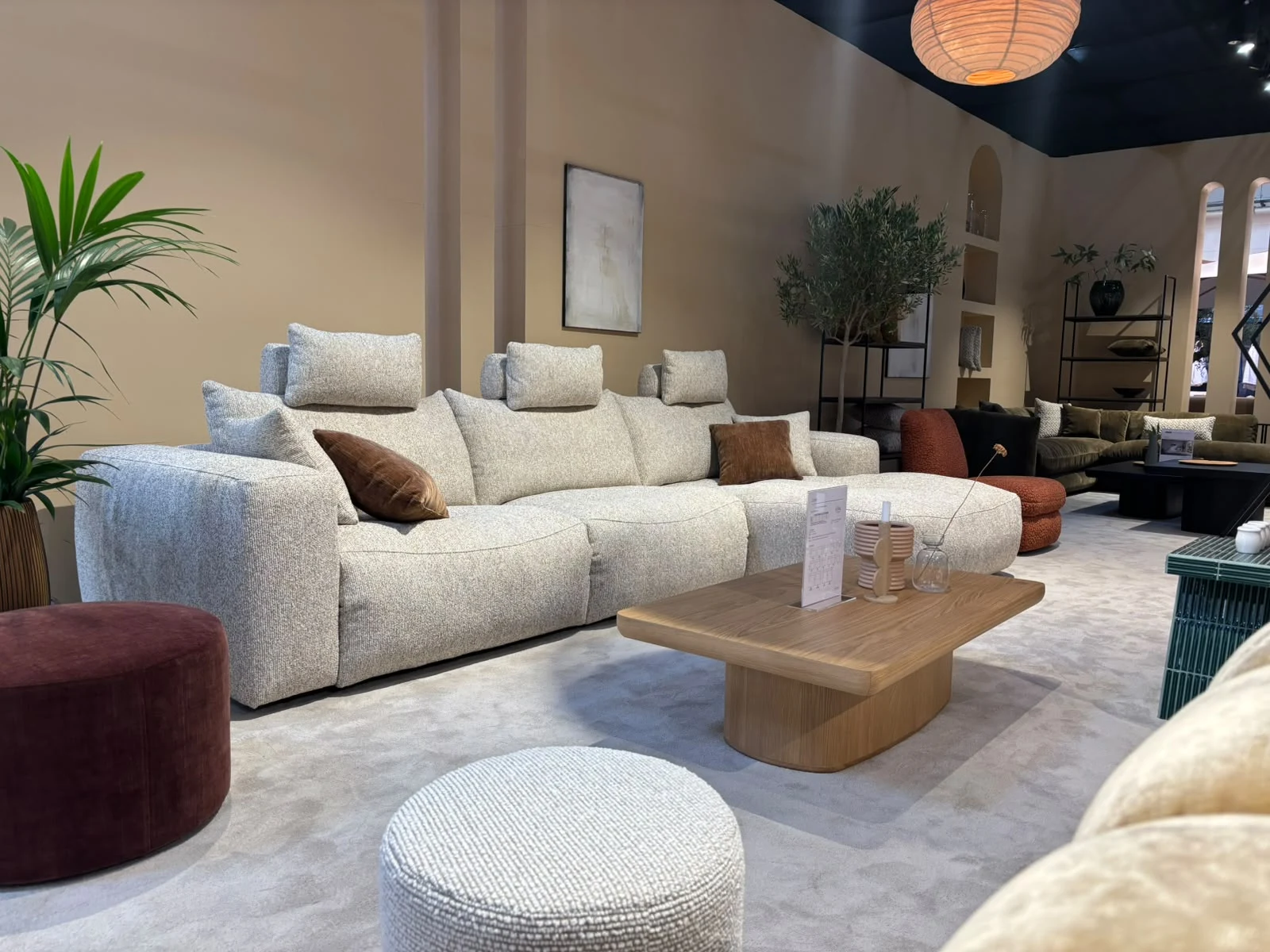 Ecksofa Luno (Stoff, Taupe) - Primavera
