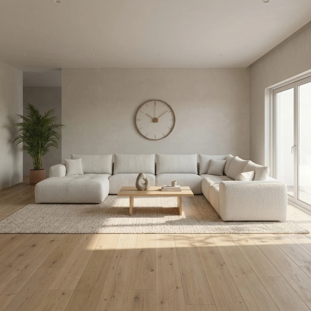 Corner sofa Luno (Fabric, Taupe) - Primavera