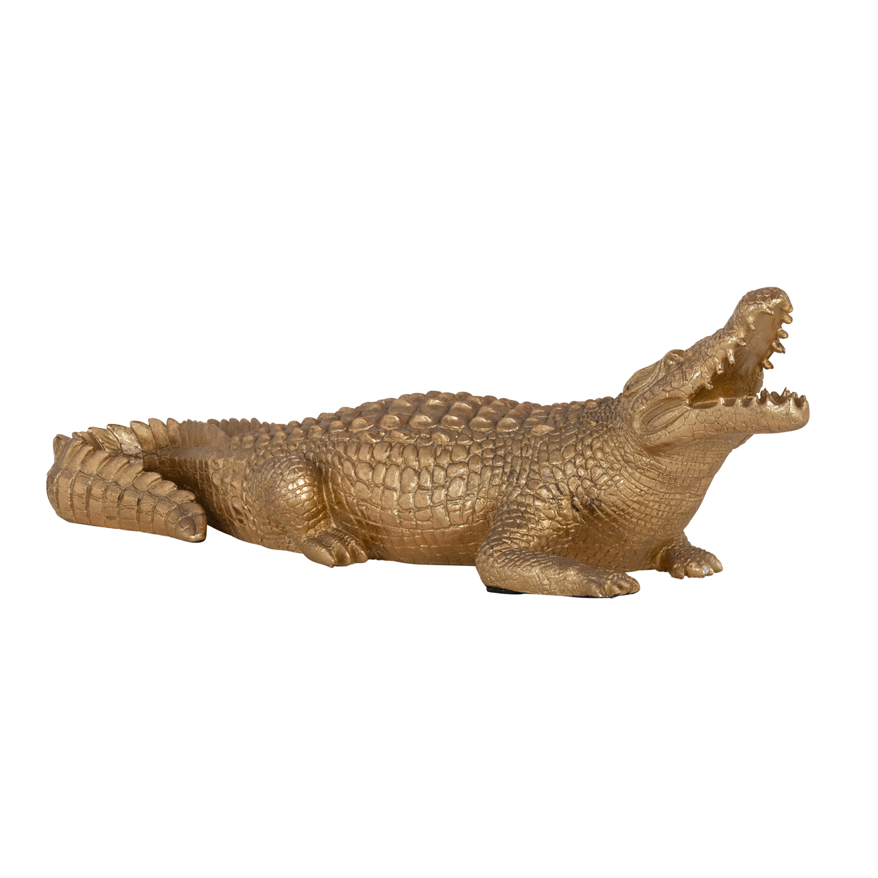 Dekoratives Objekt Crocodile gold (Polyresin) - Richmond Interiors