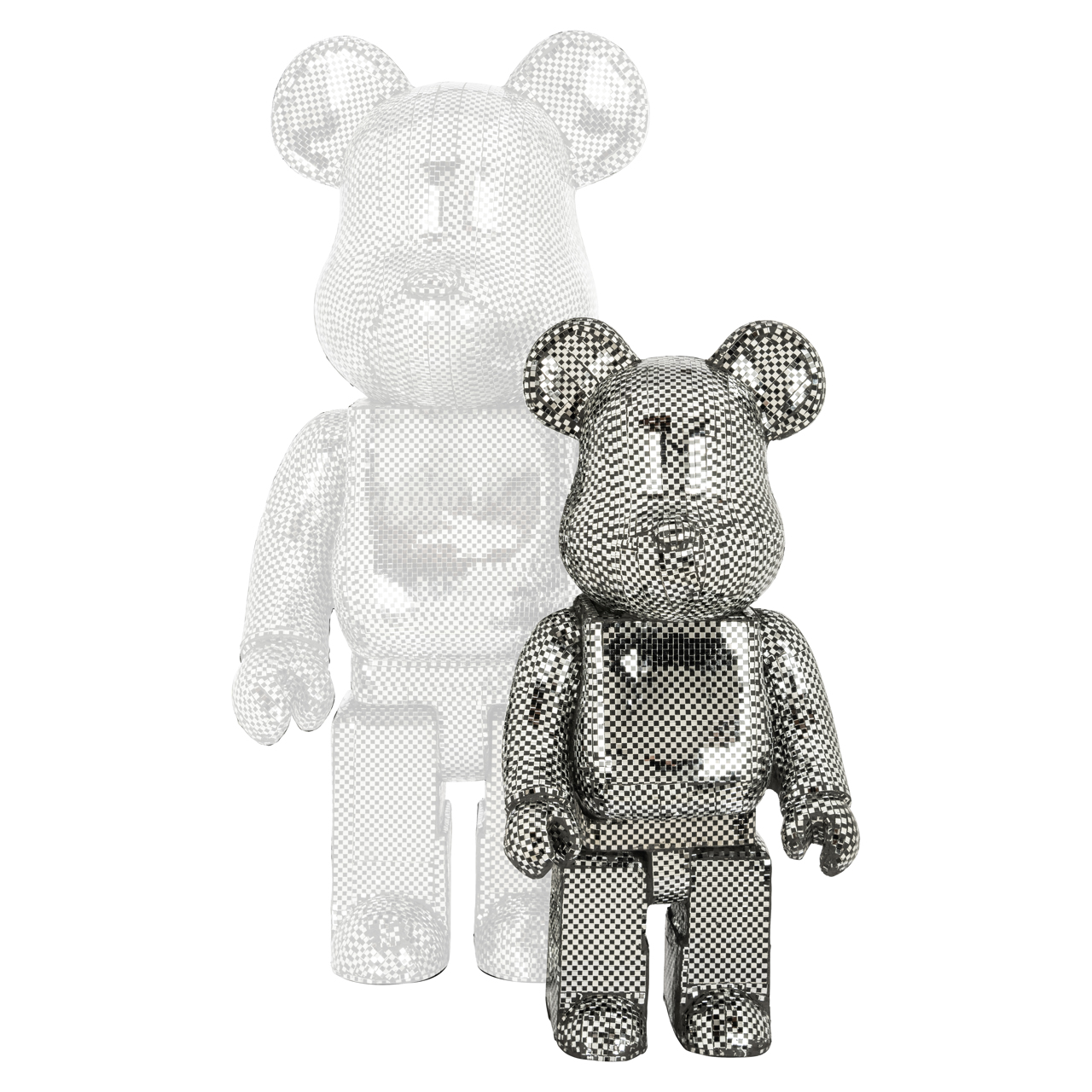 Objeto decorativo Bear plateado small - Richmond Interiors