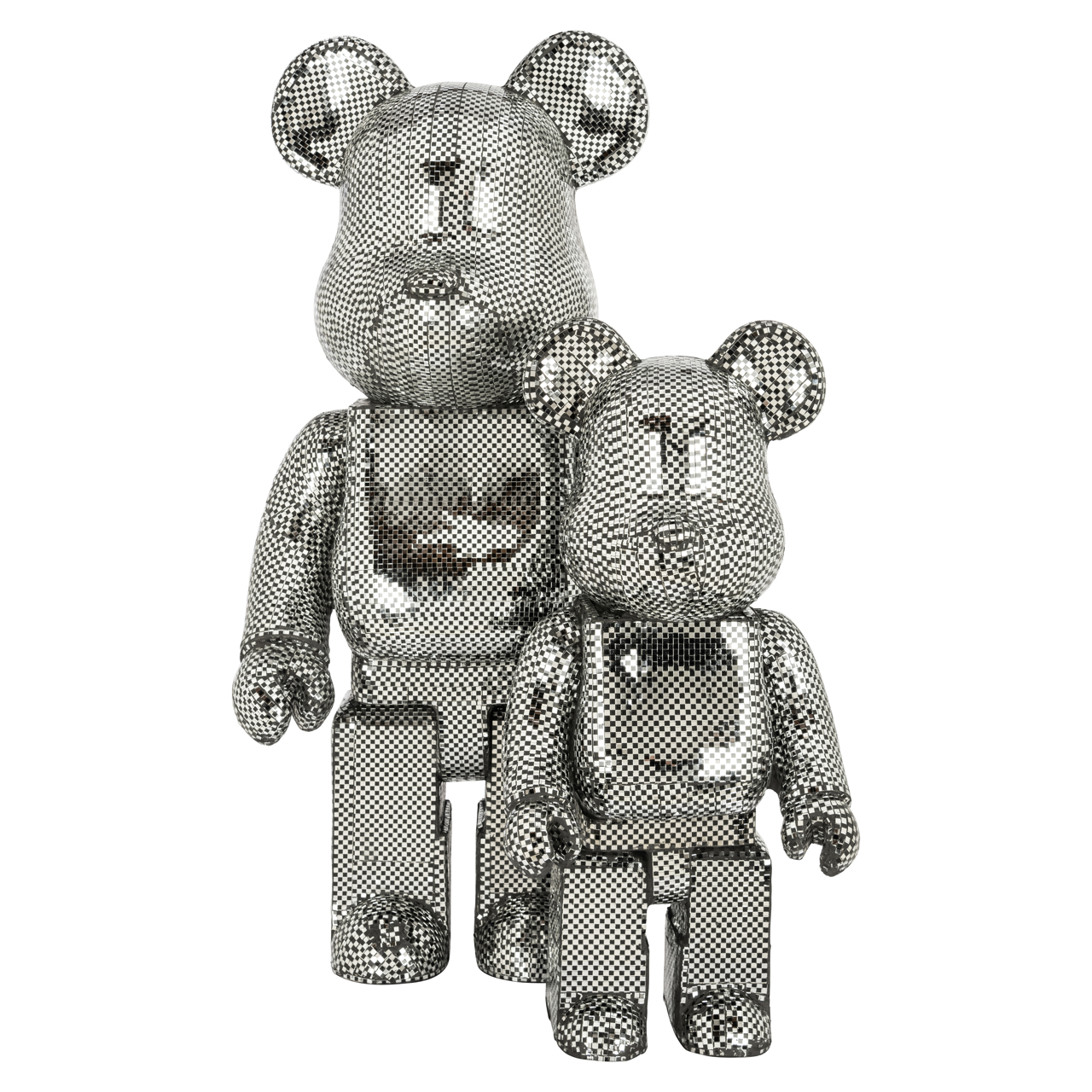 Objeto decorativo Bear silver large - Richmond Interiors
