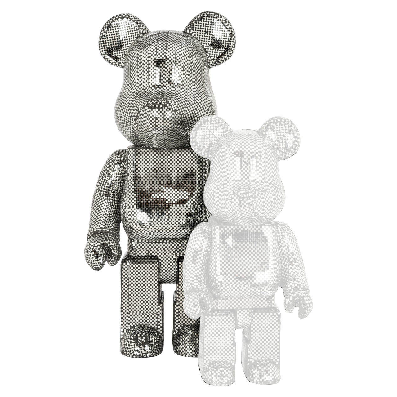 Objeto decorativo Bear silver large - Richmond Interiors