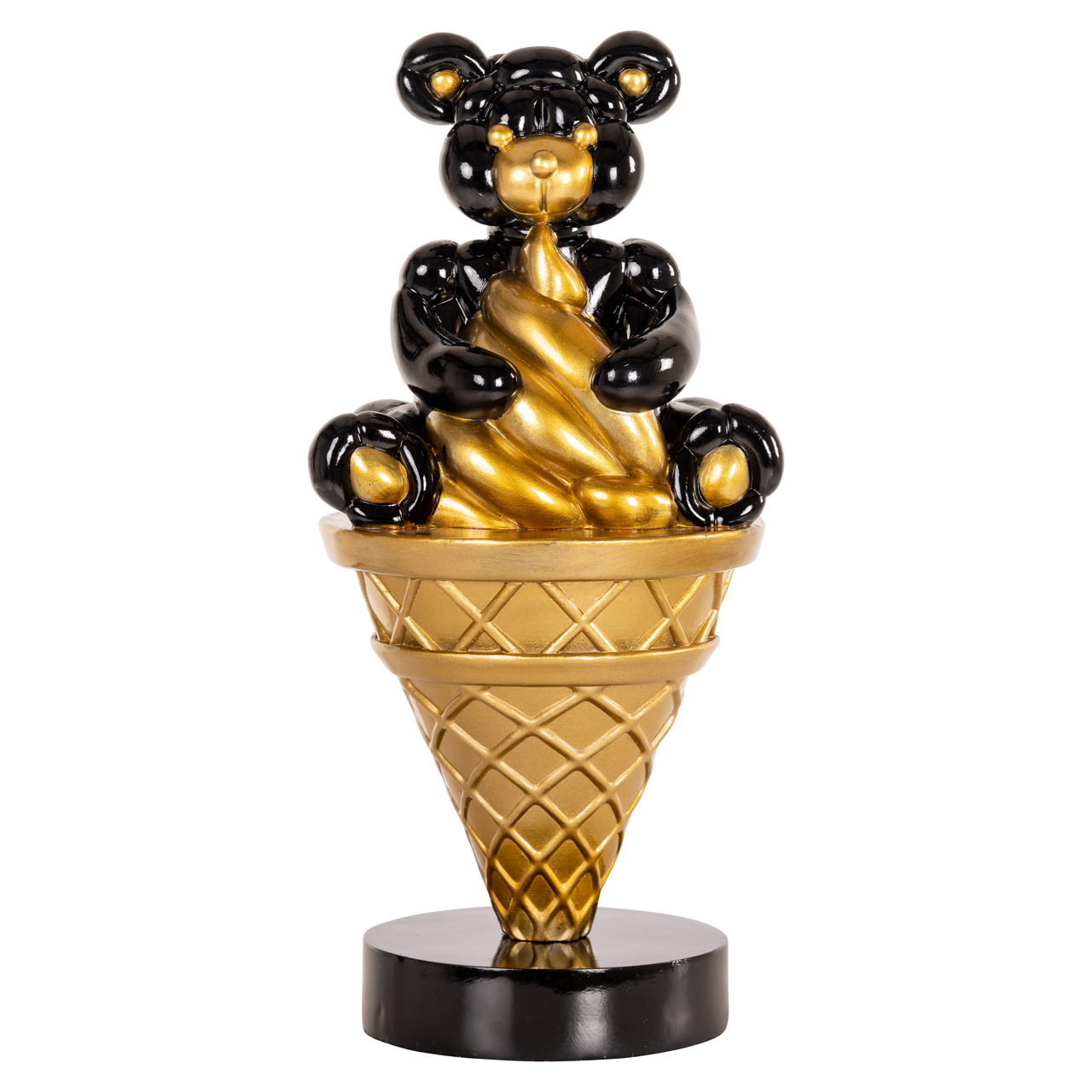 Dekoratives Objekt Harly black/gold (Polyresin) - Richmond Interiors