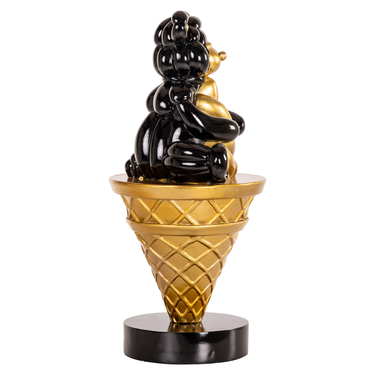 Dekoratives Objekt Harly black/gold (Polyresin) - Richmond Interiors