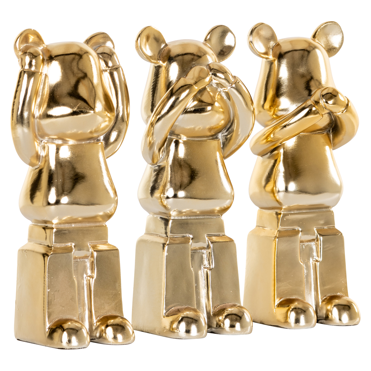 Dekoratives Objekt Berna gold (Set aus 3) - Richmond Interiors