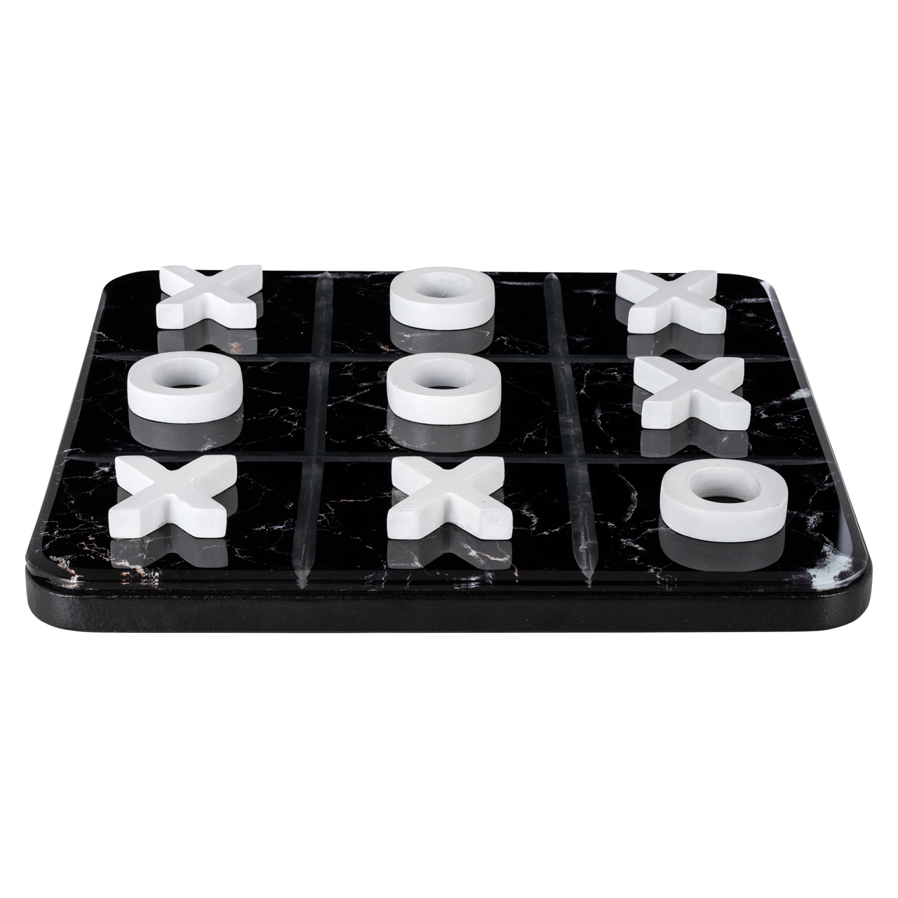 Dekoratives Spiel Trixi black/white (Mdf|Glas|Rexeen) - Richmond Interiors