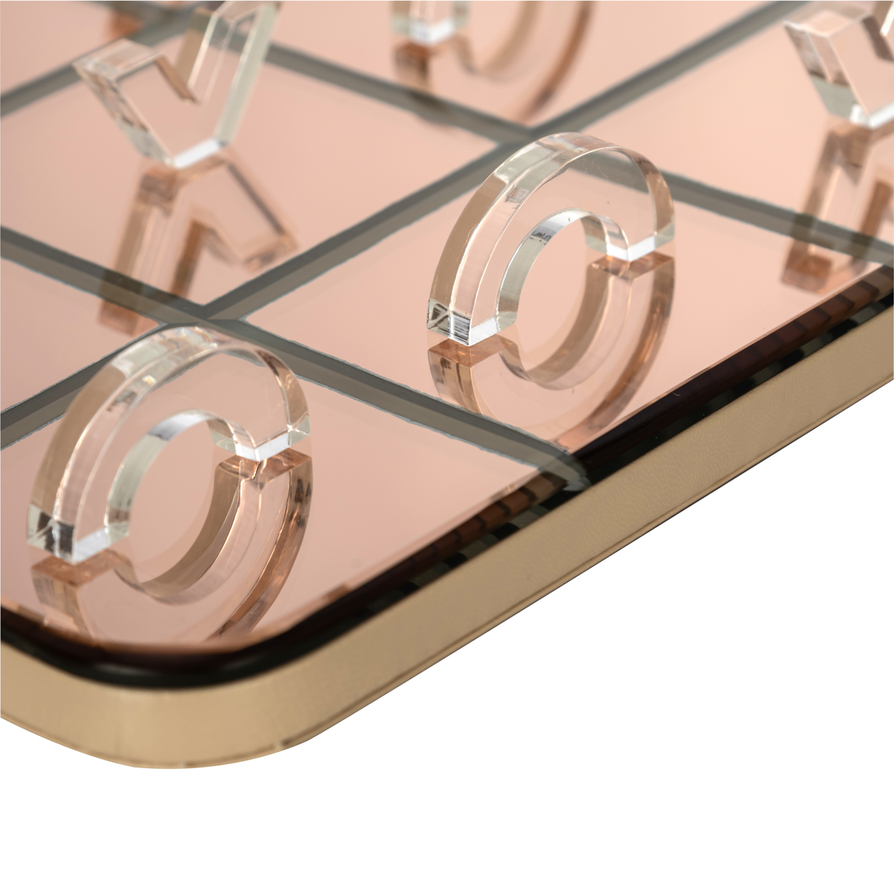 Dekoratives Spiel Caylin gold (Mdf|Glas|Acryl|Rexeen) - Richmond Interiors