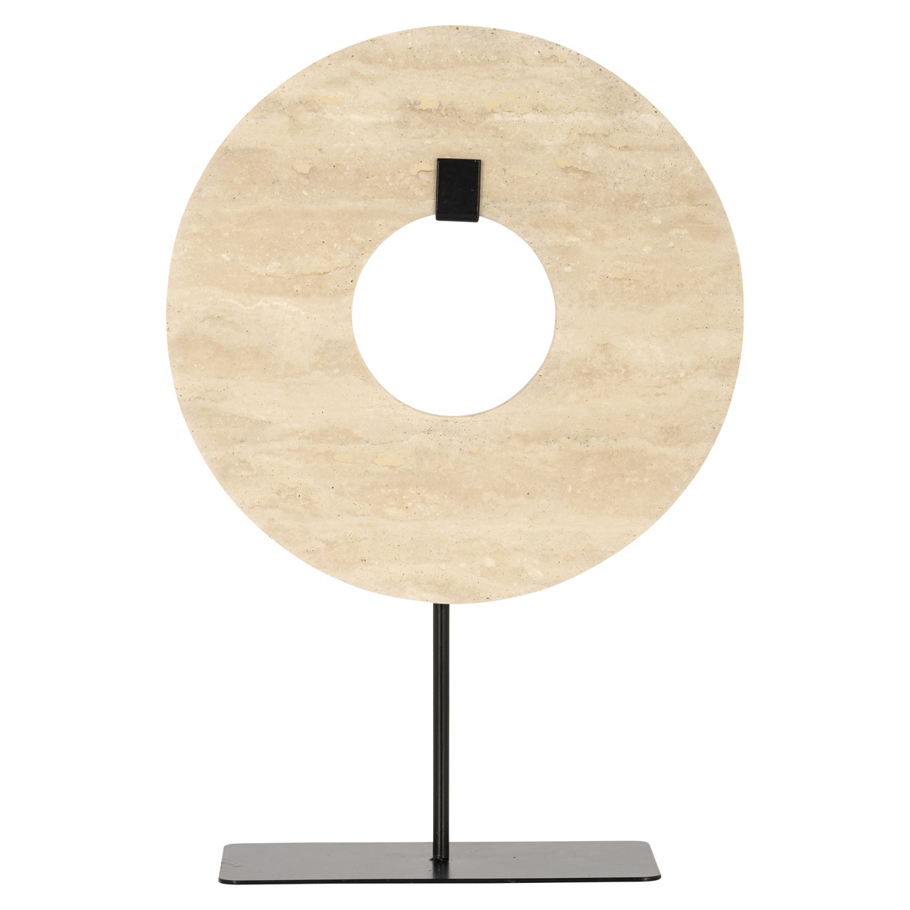 Dekoratives Objekt Manou beige small (Metall|Travertine) - Richmond Interiors