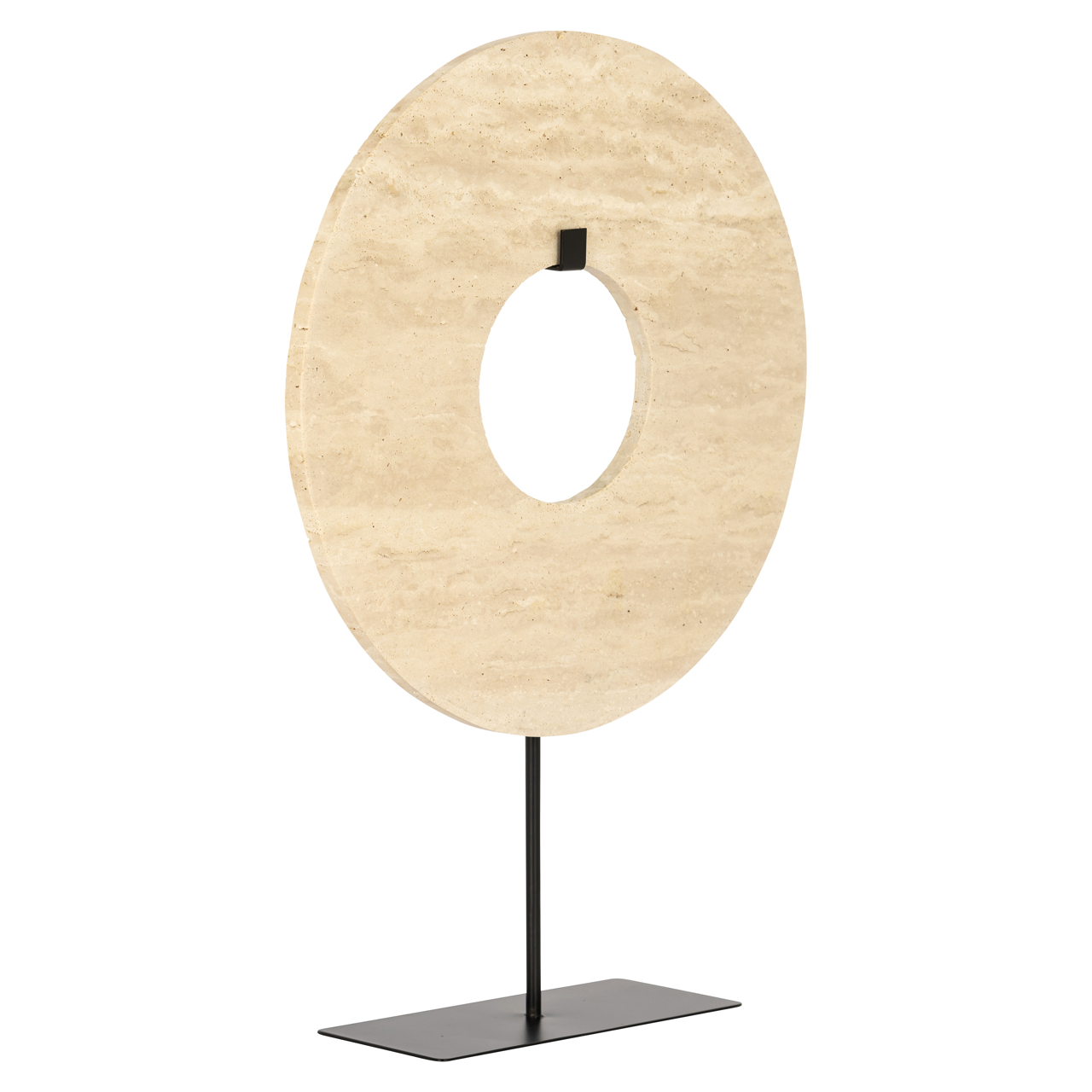 Manou Decorative Object beige large (Metaal|Travertine) - Richmond Interiors