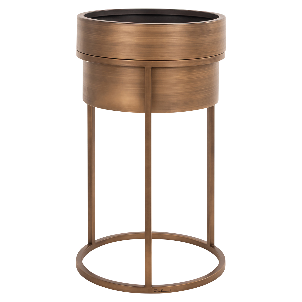 Chadd Planter, brushed gold - Richmond Interiors
