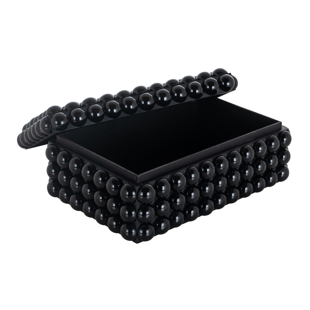 Aufbewahrungsbox Batool black large (Resin|Mdf) - Richmond Interiors