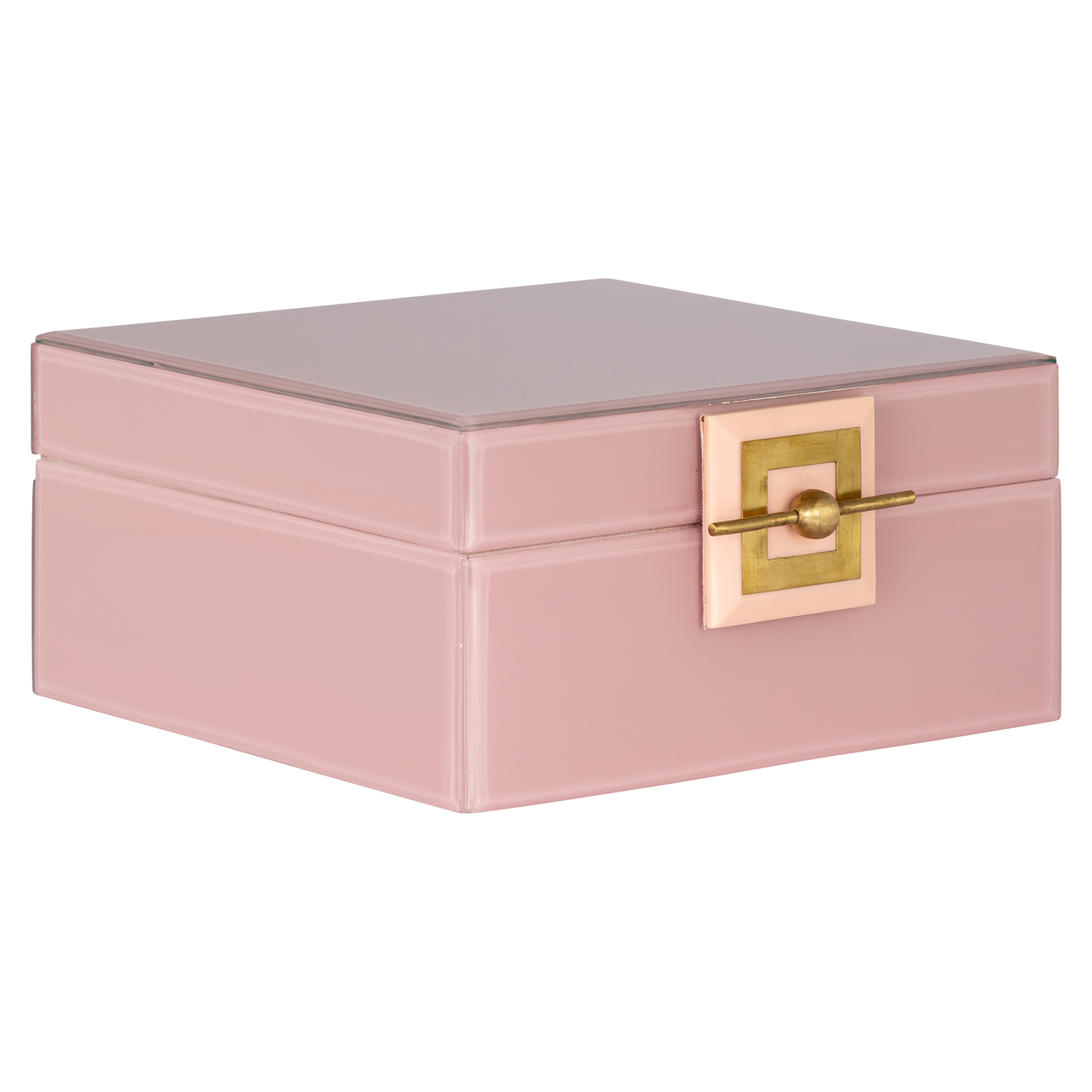 Aufbewahrungsbox Bodine pink large (Resin|Mdf|Glas) - Richmond Interiors