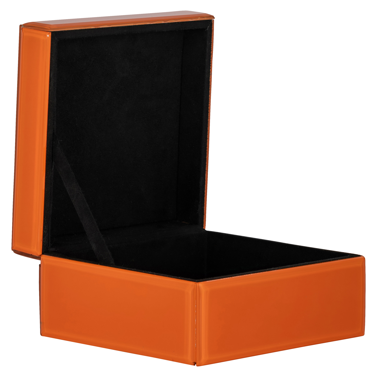 Aufbewahrungsbox Lunia orange (Aluminium|Mdf|Glas) - Richmond Interiors