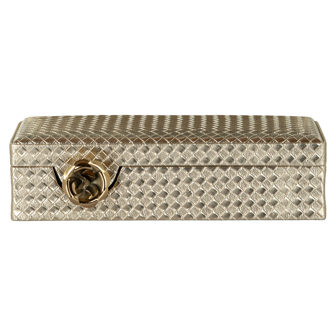 Aufbewahrungsbox Trace gold small (Ijzer|Mdf|Rexeen) - Richmond Interiors
