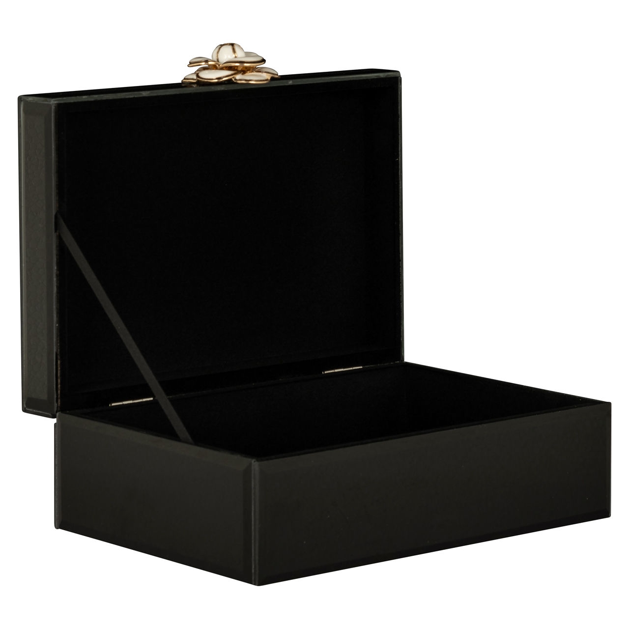 Aufbewahrungsbox Vivy black small (Mdf|Glas) - Richmond Interiors