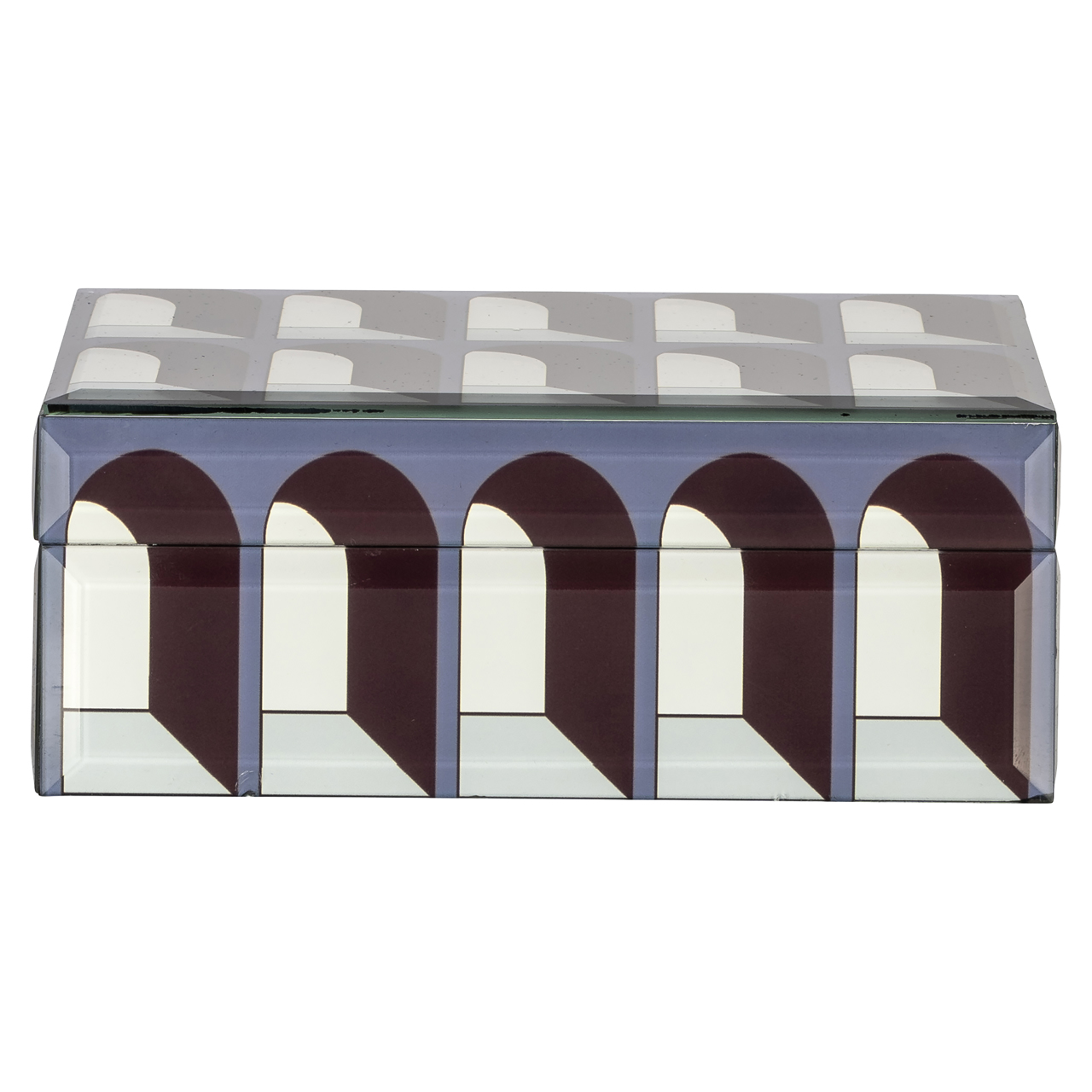 Aufbewahrungsbox Vaya black small (Metall|Glas) - Richmond Interiors