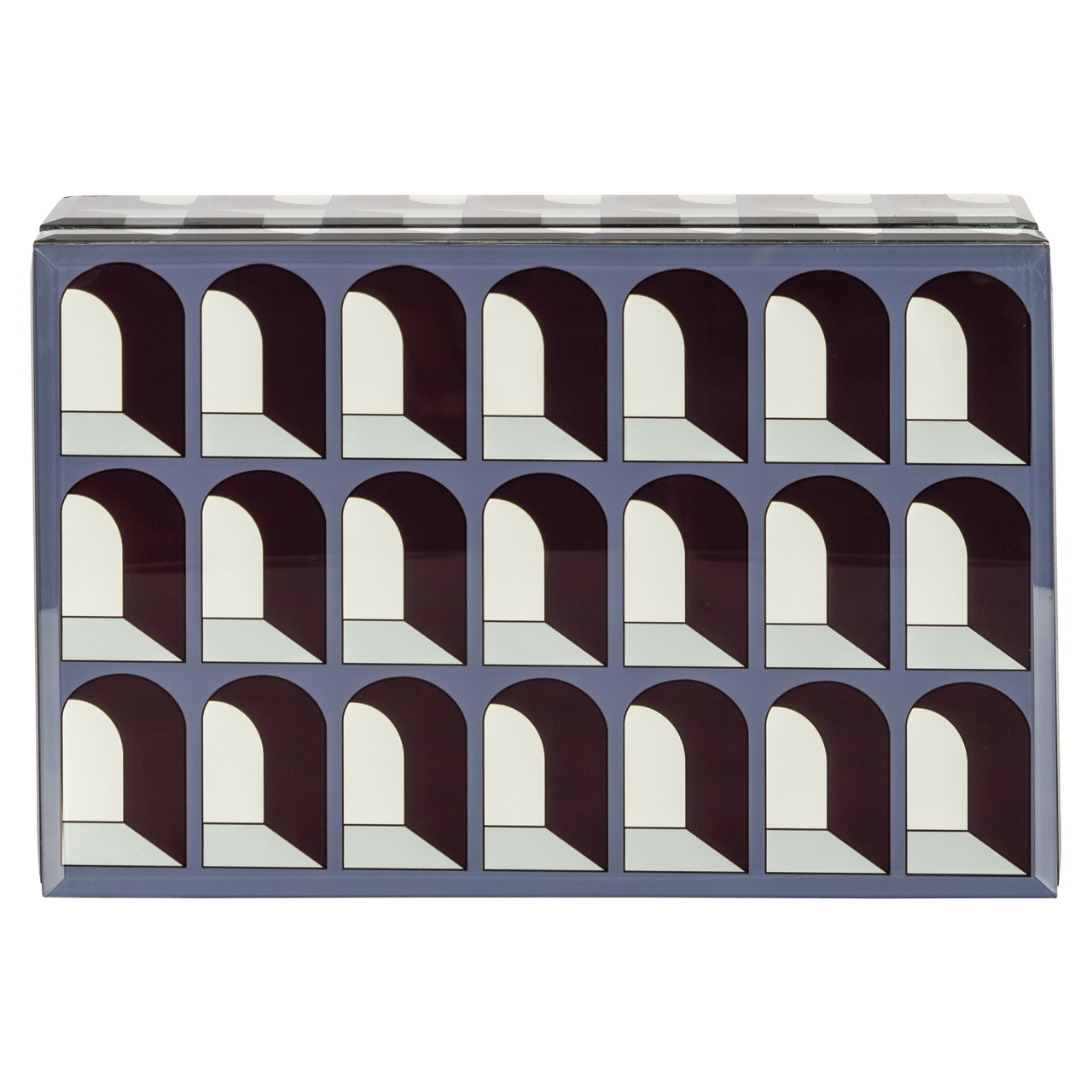 Aufbewahrungsbox Vaya black large (Mdf|Glas) - Richmond Interiors