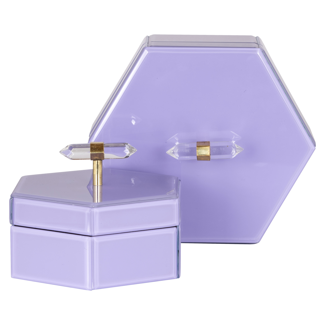 Caja de almacenaje Jutta morado pequeña - Richmond Interiors