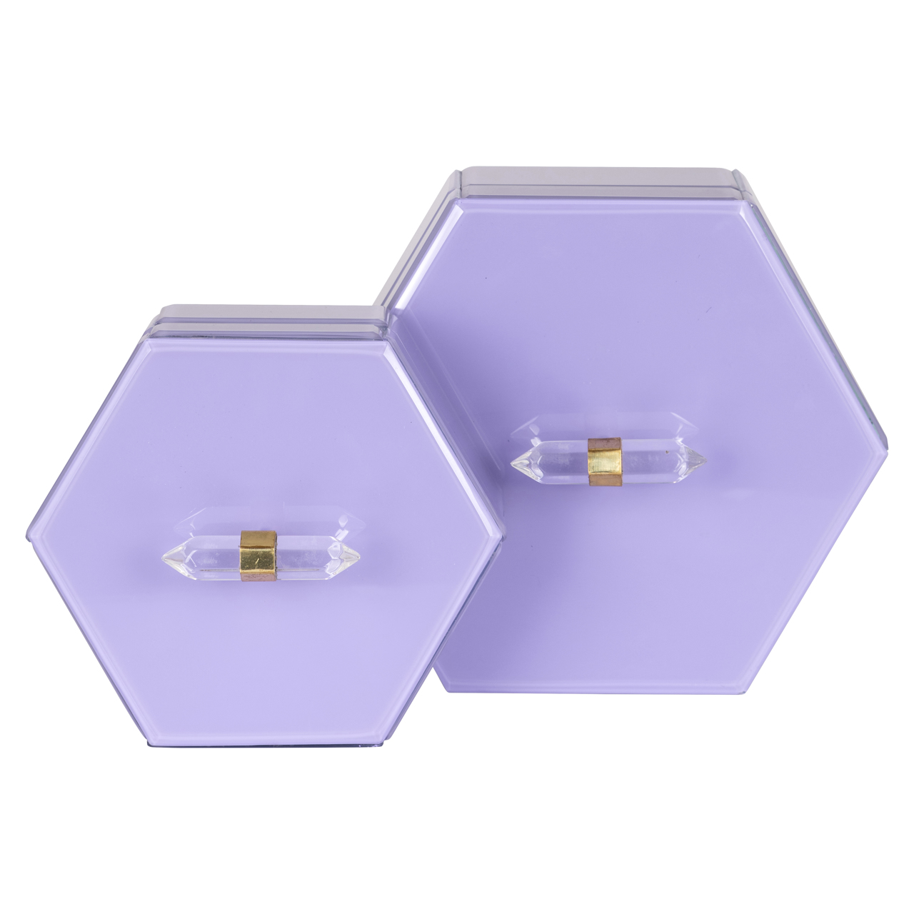 Caja de almacenaje Jutta morado grande - Richmond Interiors